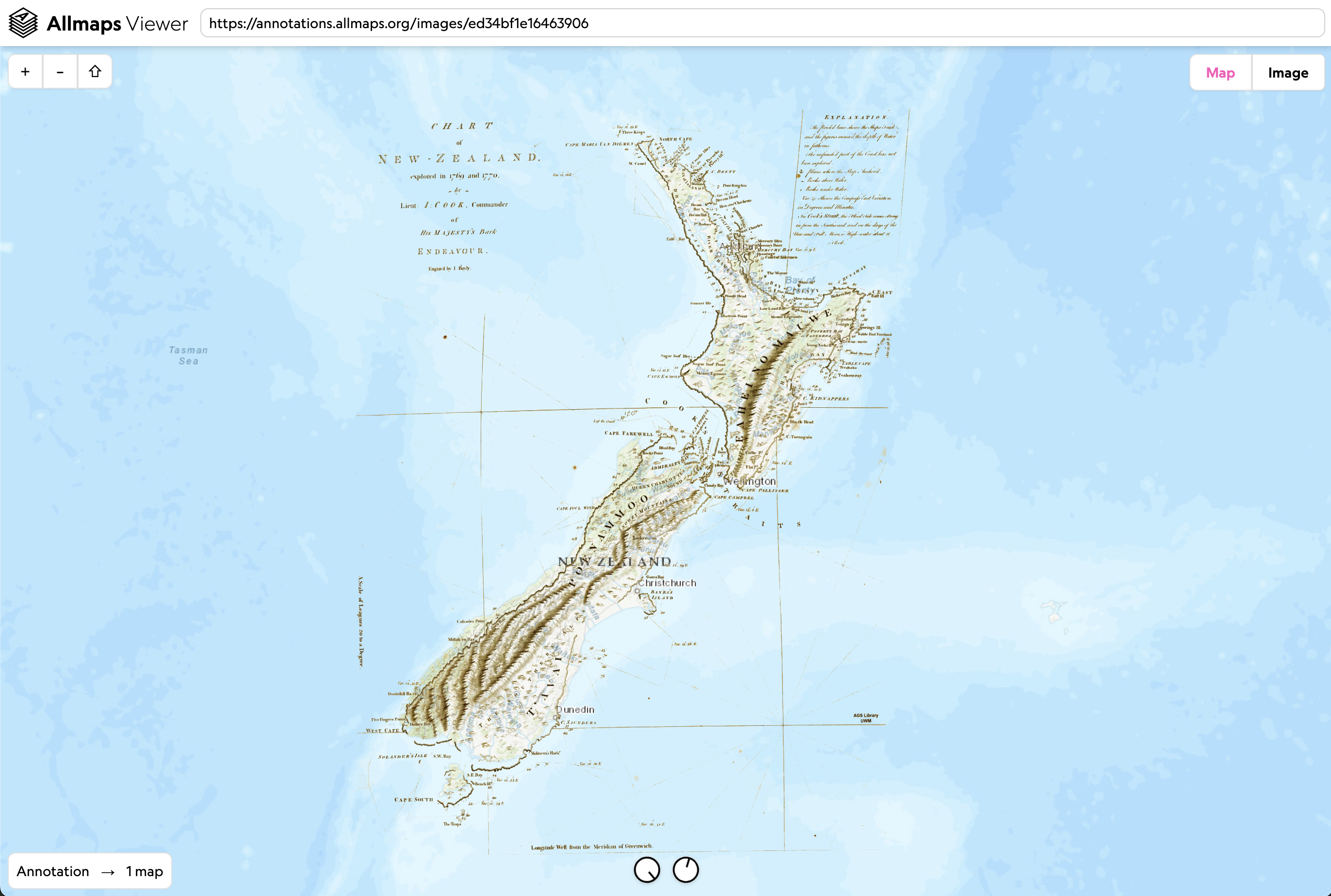 Background removal comparison in Allmaps Viewer
